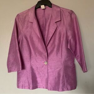 100% silk blazer